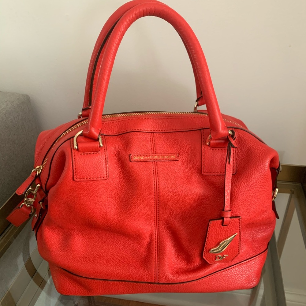 Diane von Furstenberg “Drew” leather satchel